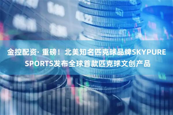 金控配资· 重磅！北美知名匹克球品牌SKYPURE SPORTS发布全球首款匹克球文创产品