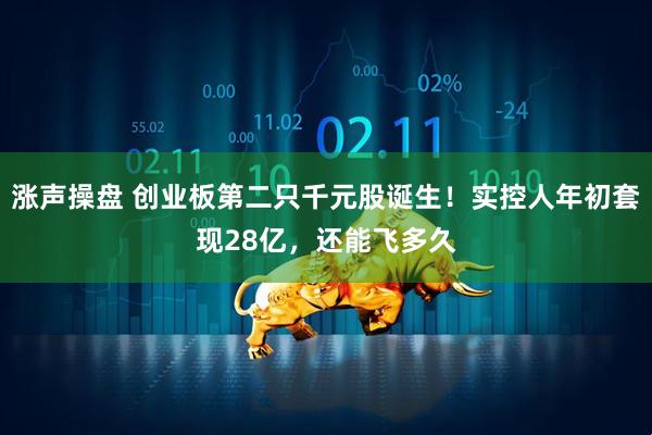 涨声操盘 创业板第二只千元股诞生！实控人年初套现28亿，还能飞多久